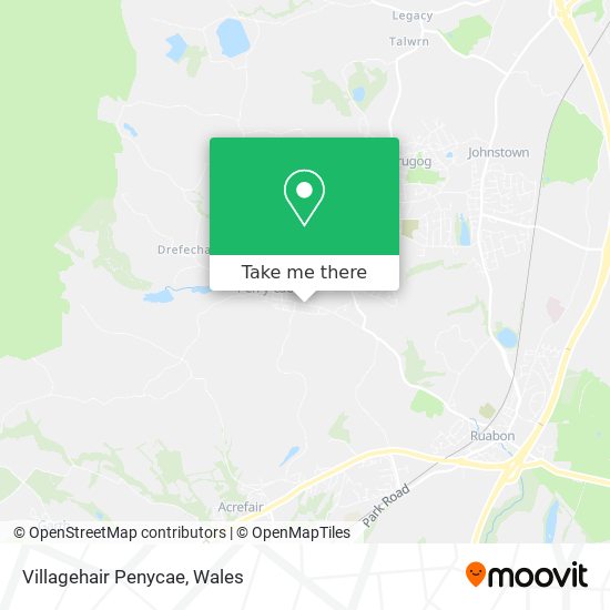 Villagehair Penycae map