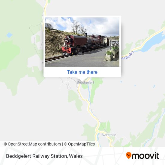 Beddgelert Railway Station map