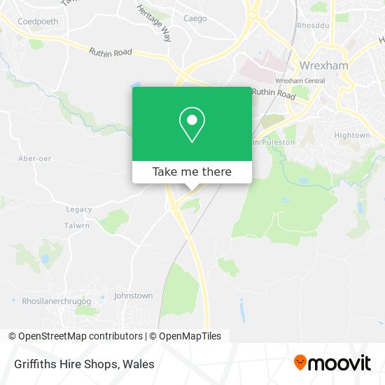 Griffiths Hire Shops map