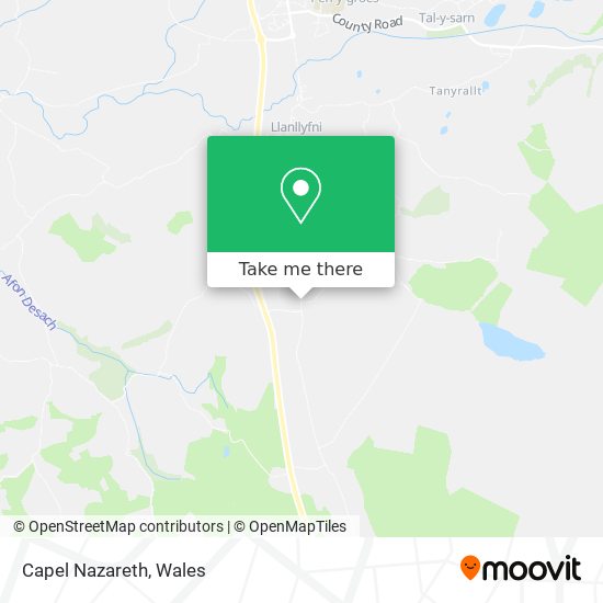 Capel Nazareth map