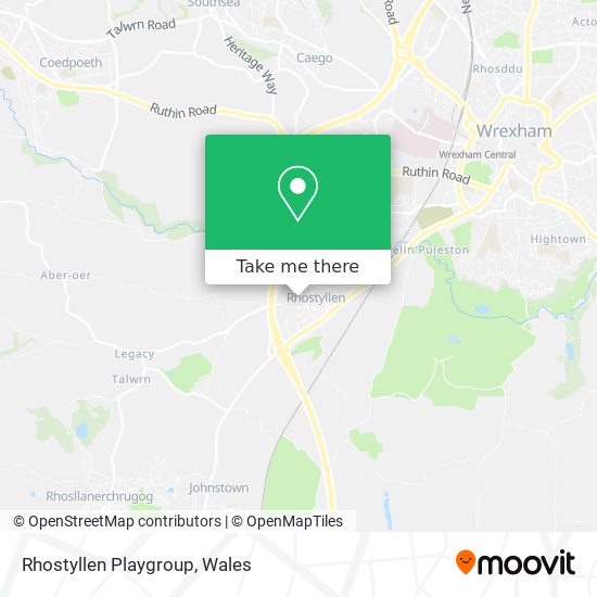 Rhostyllen Playgroup map