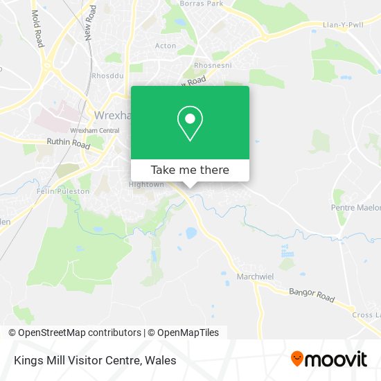 Kings Mill Visitor Centre map