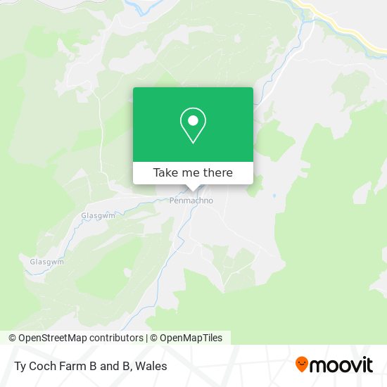 Ty Coch Farm B and B map