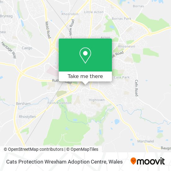 Cats Protection Wrexham Adoption Centre map