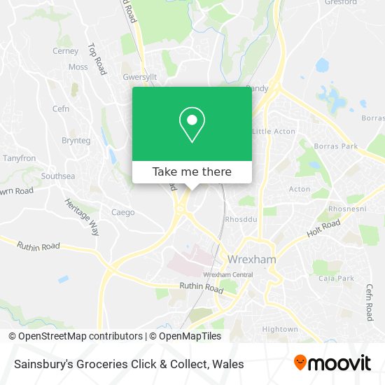 Sainsbury's Groceries Click & Collect map