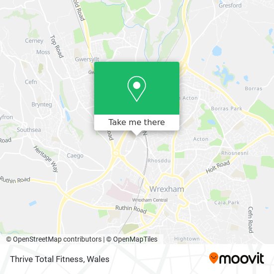 Thrive Total Fitness map