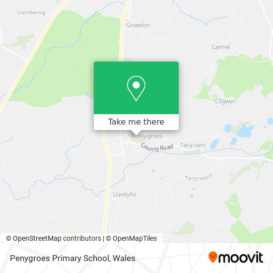 Penygroes Primary School map