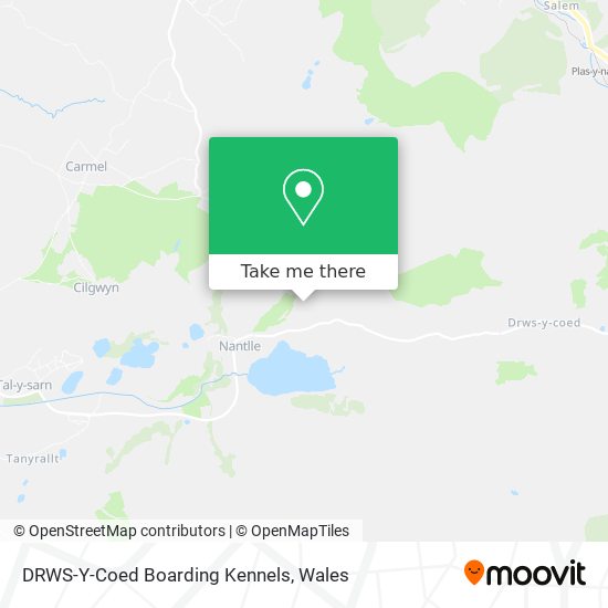 DRWS-Y-Coed Boarding Kennels map