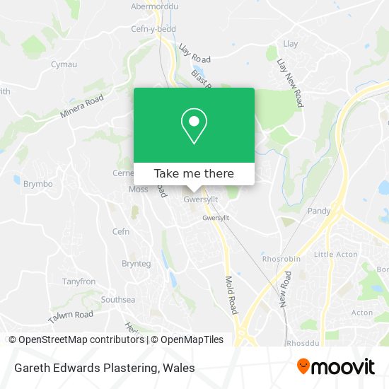 Gareth Edwards Plastering map