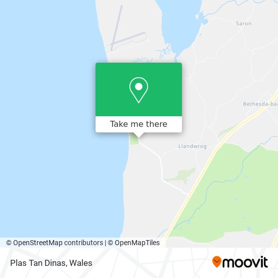 Plas Tan Dinas map