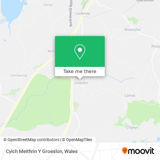 Cylch Meithrin Y Groeslon map