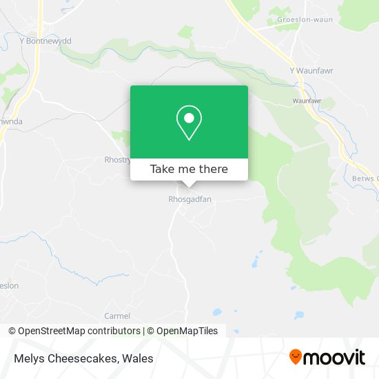 Melys Cheesecakes map