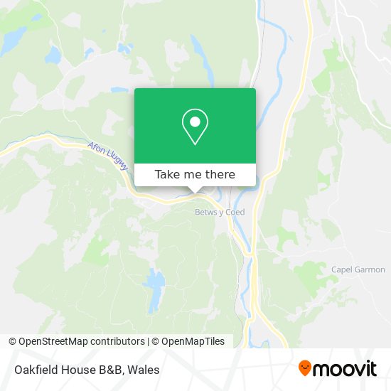 Oakfield House B&B map