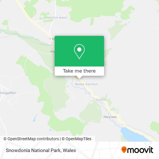Snowdonia National Park map