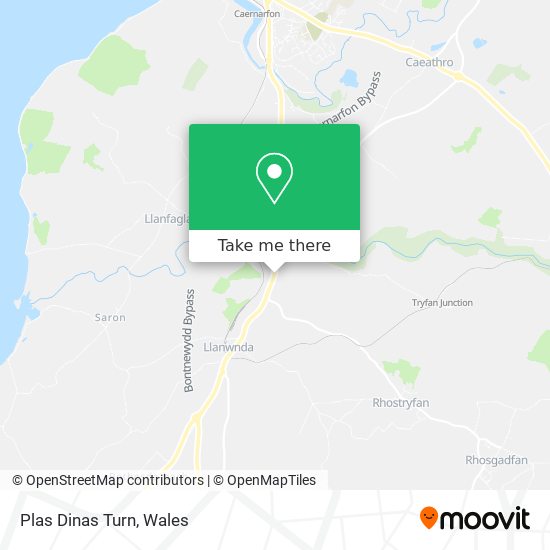 Plas Dinas Turn map