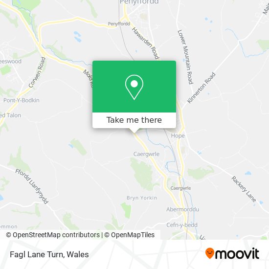 Fagl Lane Turn map