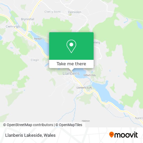 Llanberis Lakeside map