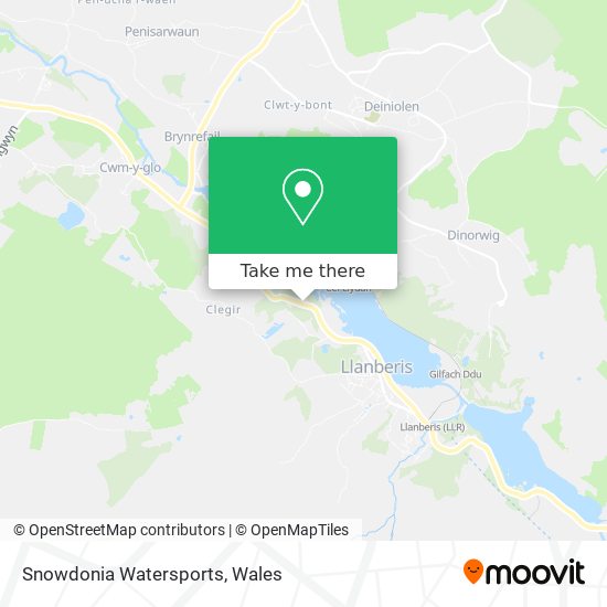 Snowdonia Watersports map