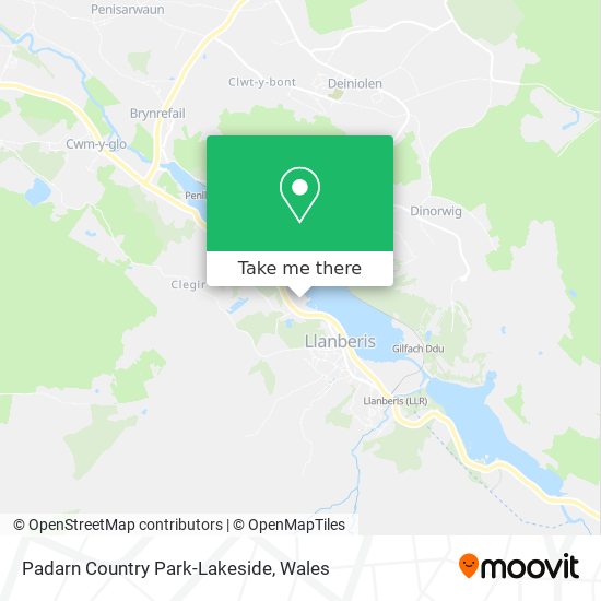 Padarn Country Park-Lakeside map
