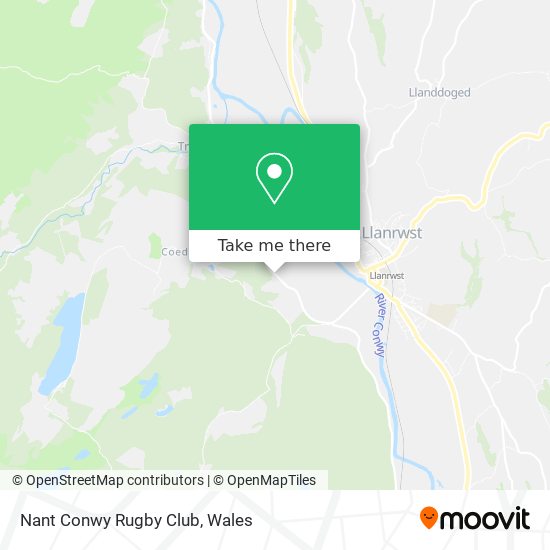 Nant Conwy Rugby Club map