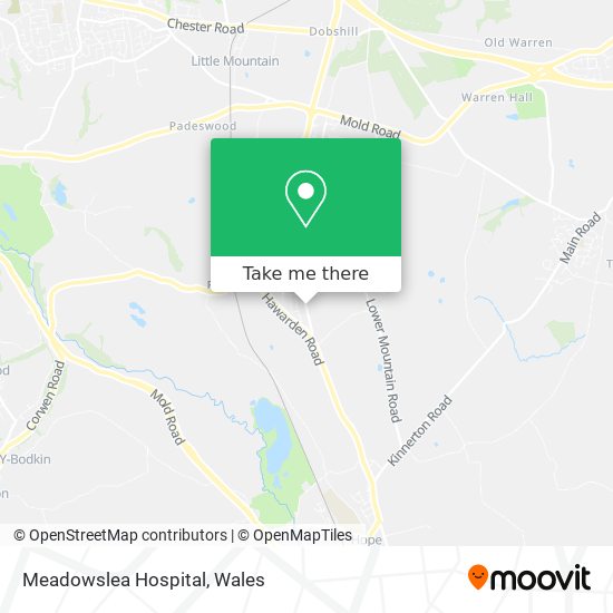 Meadowslea Hospital map