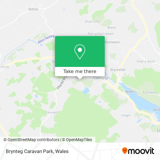 Brynteg Caravan Park map