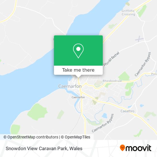 Snowdon View Caravan Park map