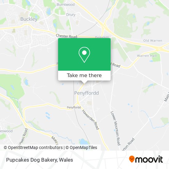 Pupcakes Dog Bakery map
