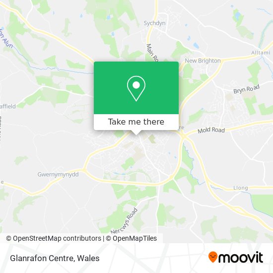 Glanrafon Centre map