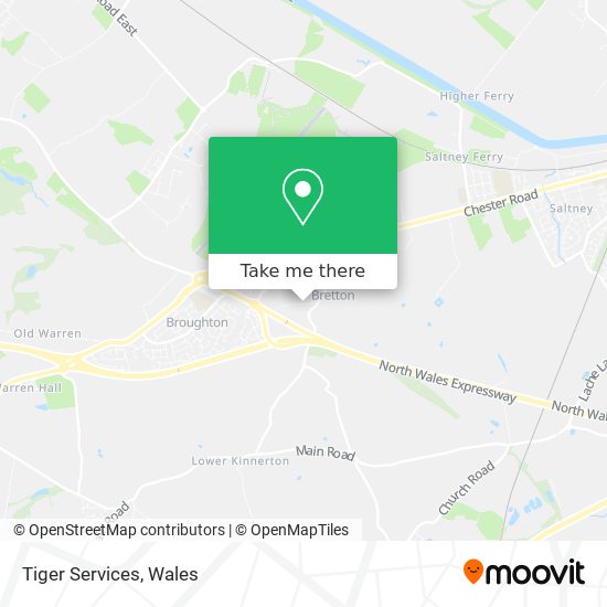 Tiger Services map