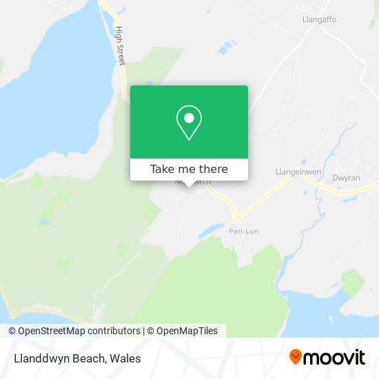 Llanddwyn Beach map
