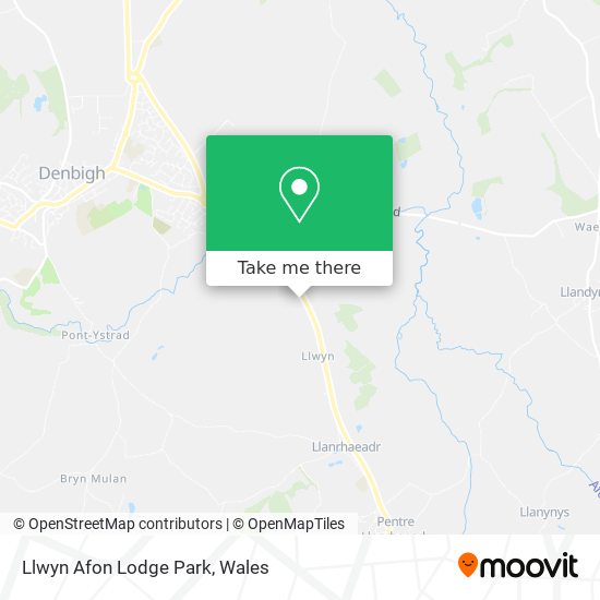Llwyn Afon Lodge Park map