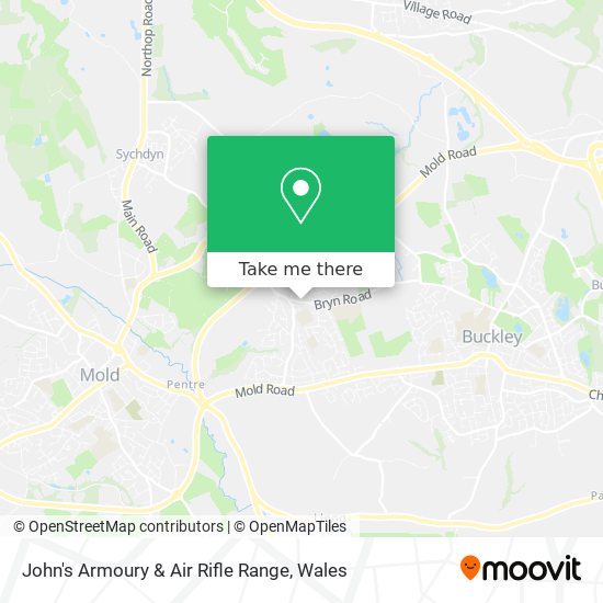 John's Armoury & Air Rifle Range map
