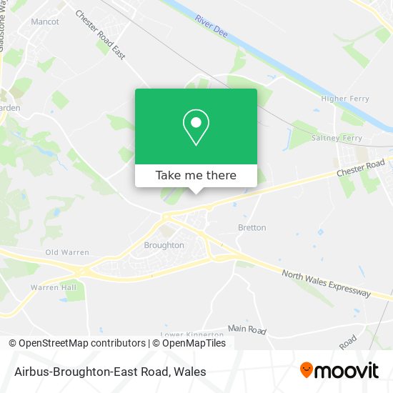 Airbus-Broughton-East Road map