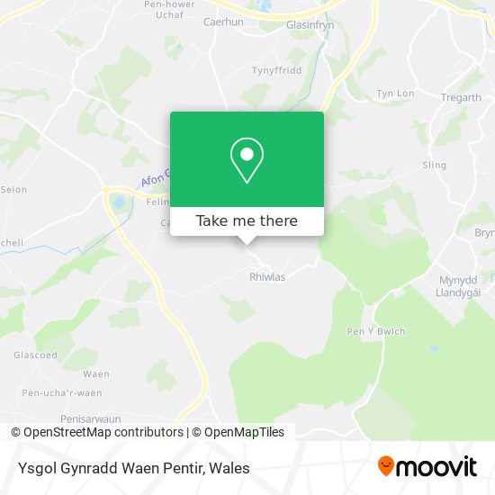 Ysgol Gynradd Waen Pentir map