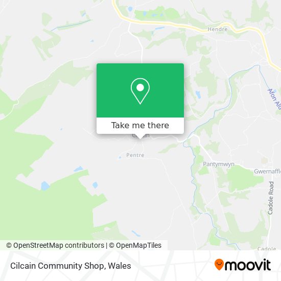 Cilcain Community Shop map