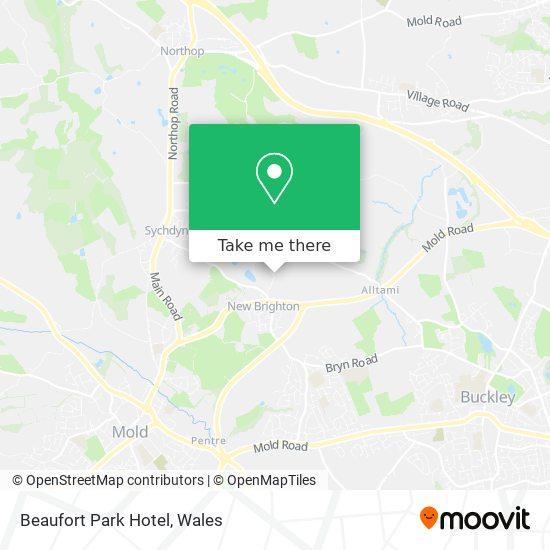 Beaufort Park Hotel map