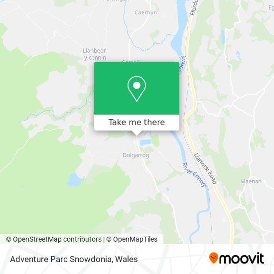 Adventure Parc Snowdonia map