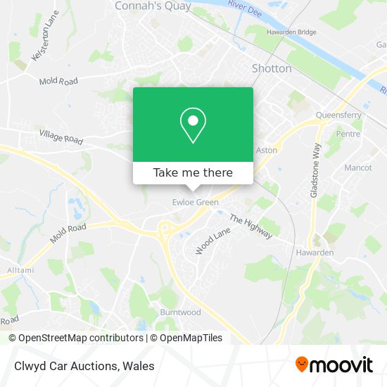 Clwyd Car Auctions map