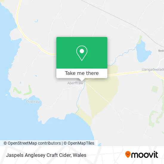 Jaspels Anglesey Craft Cider map