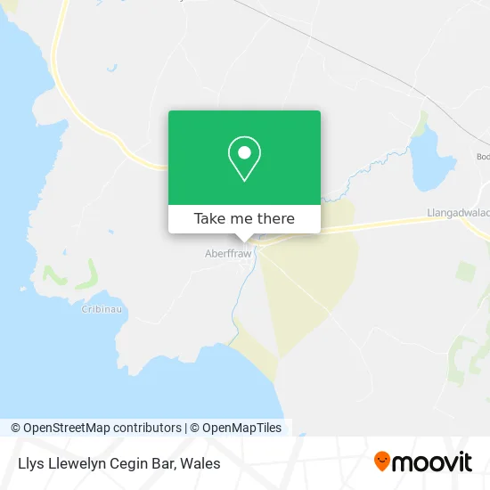 Llys Llewelyn Cegin Bar map