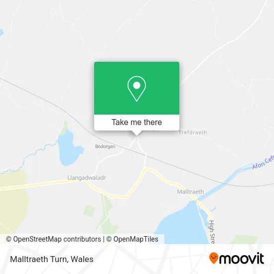Malltraeth Turn map