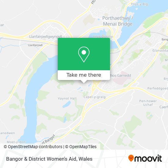 Bangor & District Women's Aid map