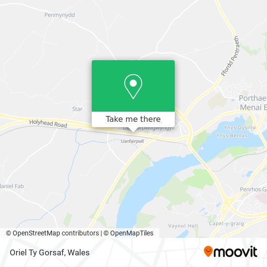 Oriel Ty Gorsaf map
