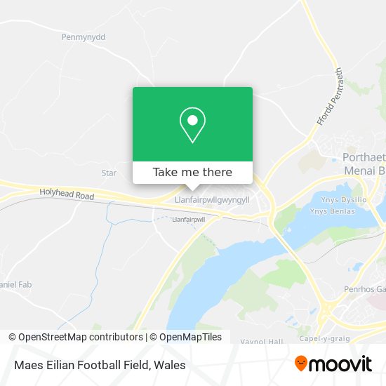 Maes Eilian Football Field map