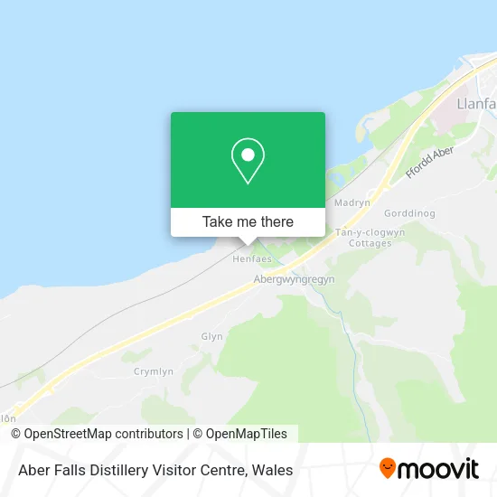 Aber Falls Distillery Visitor Centre map