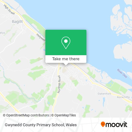 Gwynedd County Primary School map