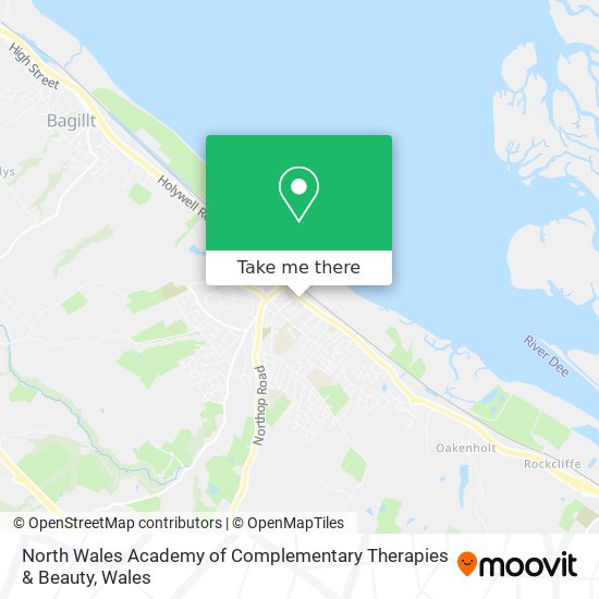 North Wales Academy of Complementary Therapies & Beauty map