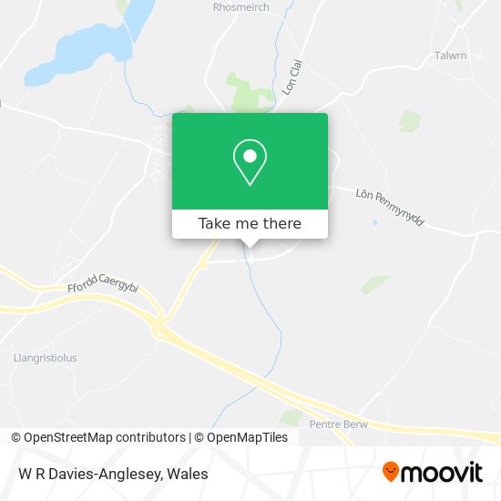 W R Davies-Anglesey map
