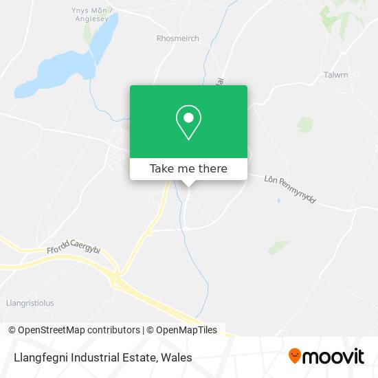 Llangfegni Industrial Estate map